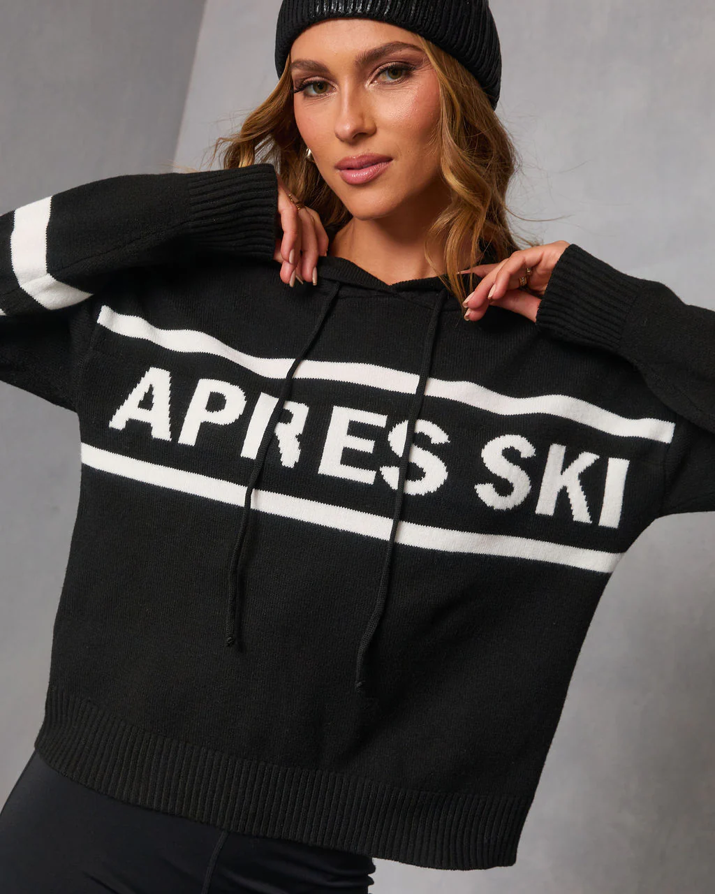 Apres Ski Knit Hoodie - Image 6