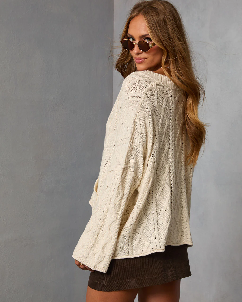 Ardina Cable Knit Cardigan - Image 4