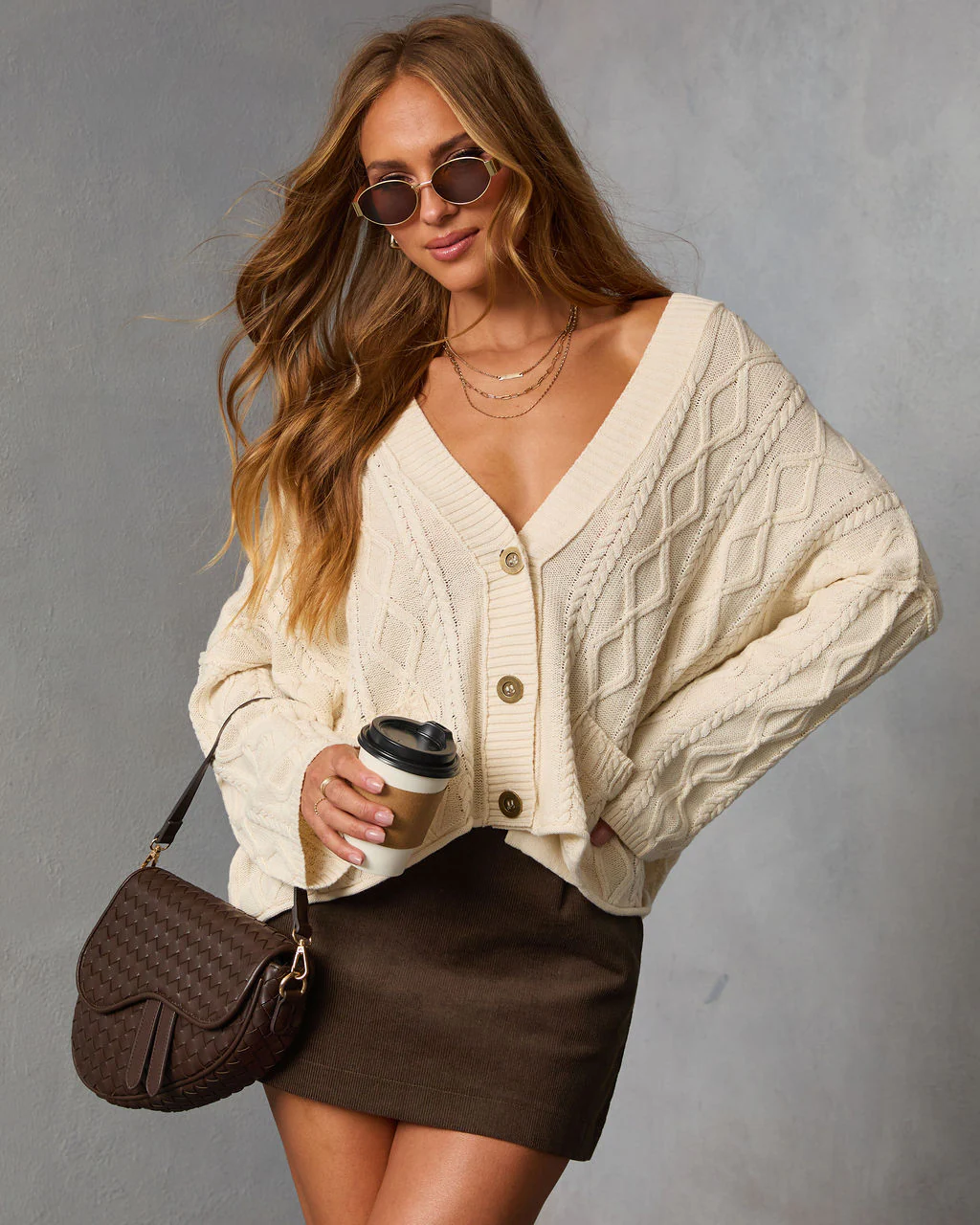 Ardina Cable Knit Cardigan - Image 5