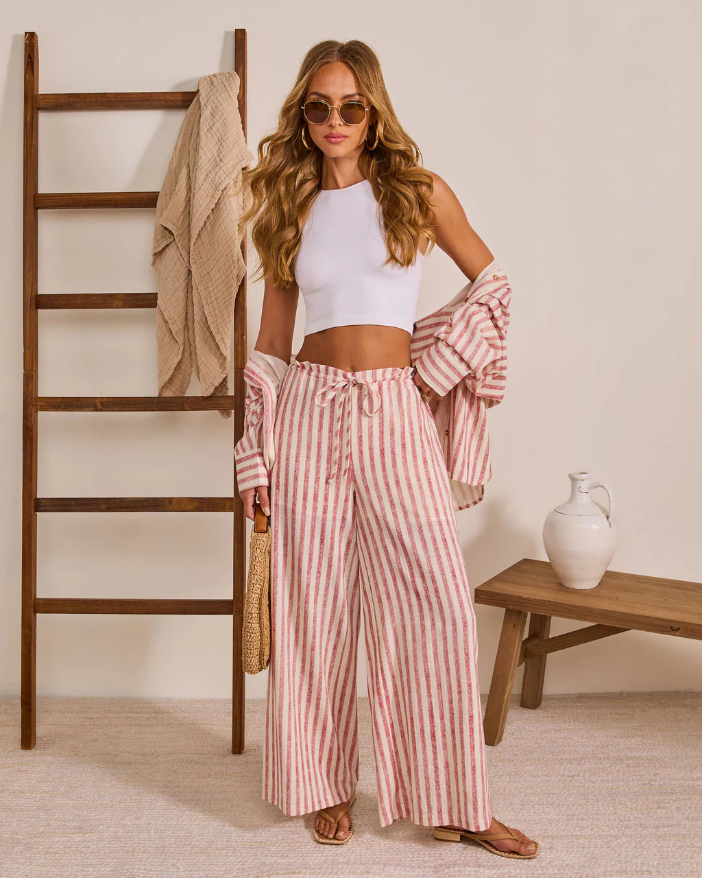 Arinah Striped Button Down Top - Image 6