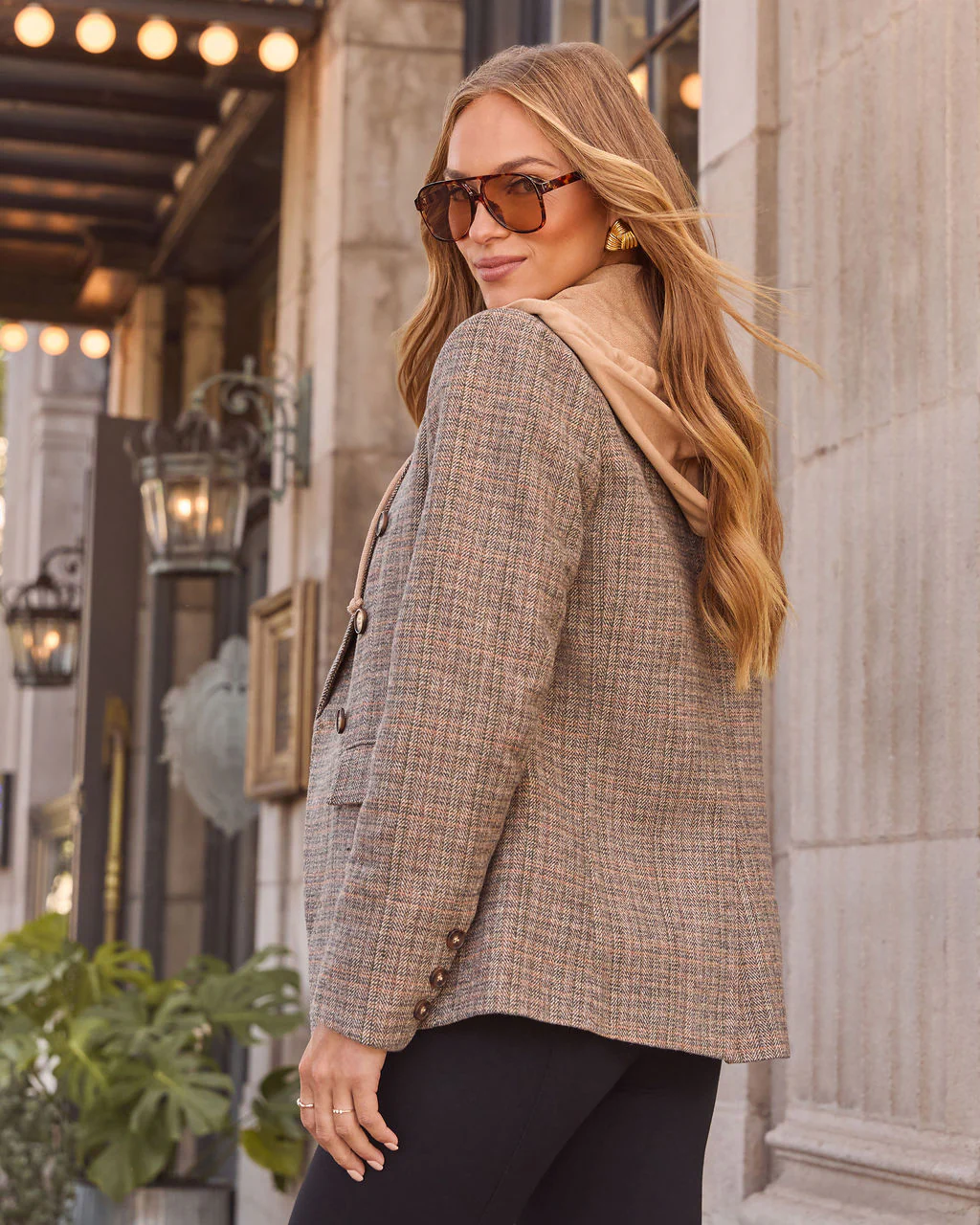 Ashberry Twofer Double Breasted Hoodie Blazer - Image 4
