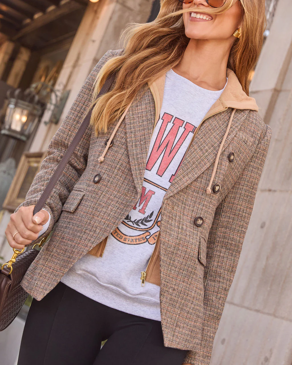 Ashberry Twofer Double Breasted Hoodie Blazer - Image 5