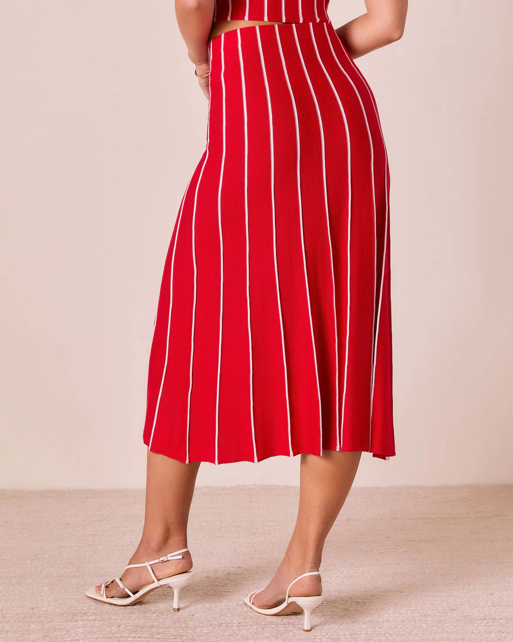 Ashlin Contrast Striped Maxi Skirt - Image 4