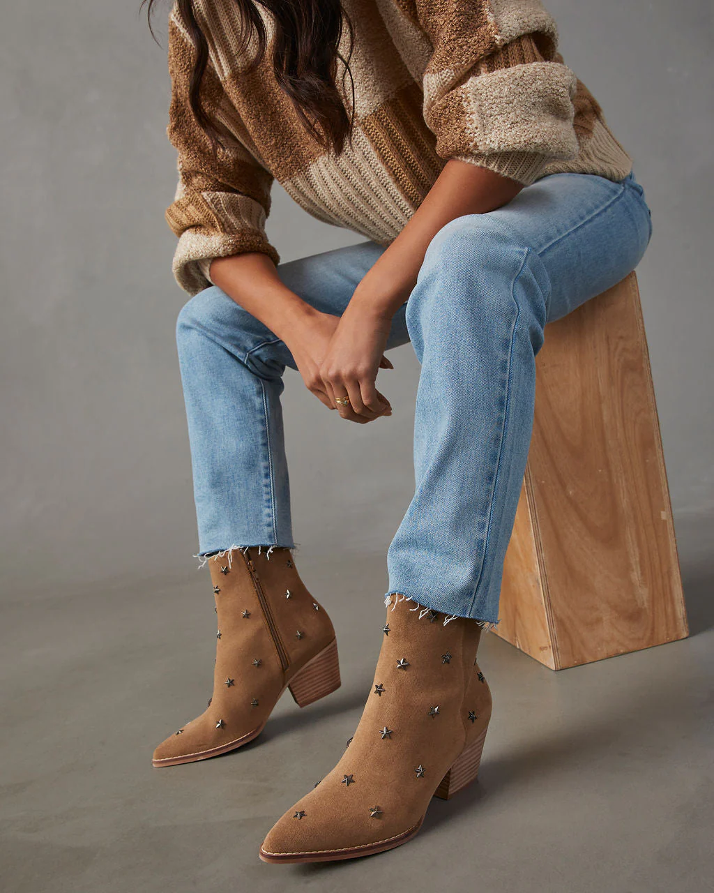 Audrie Star Studded Western Booties - Image 10