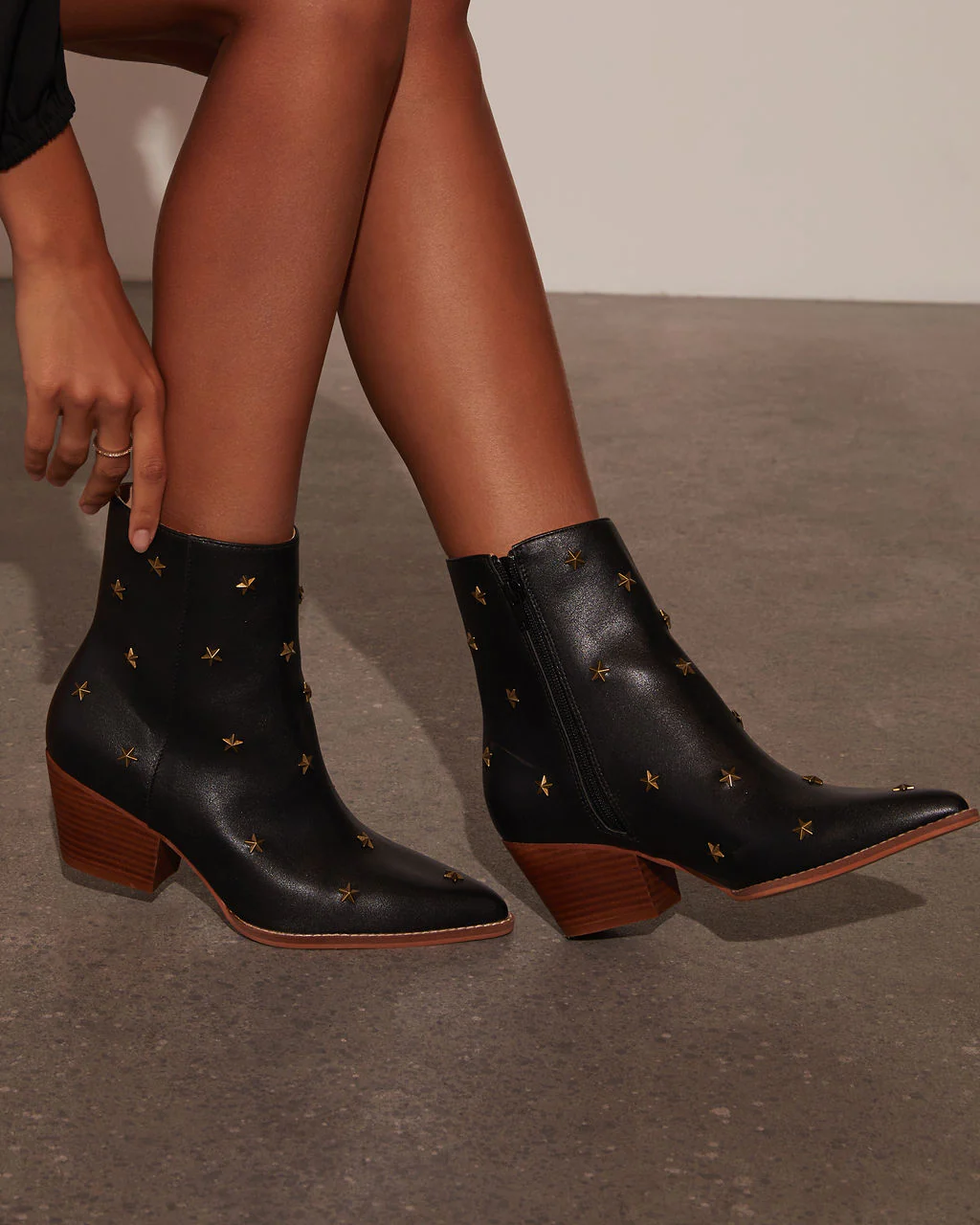 Audrie Star Studded Western Booties - Image 5