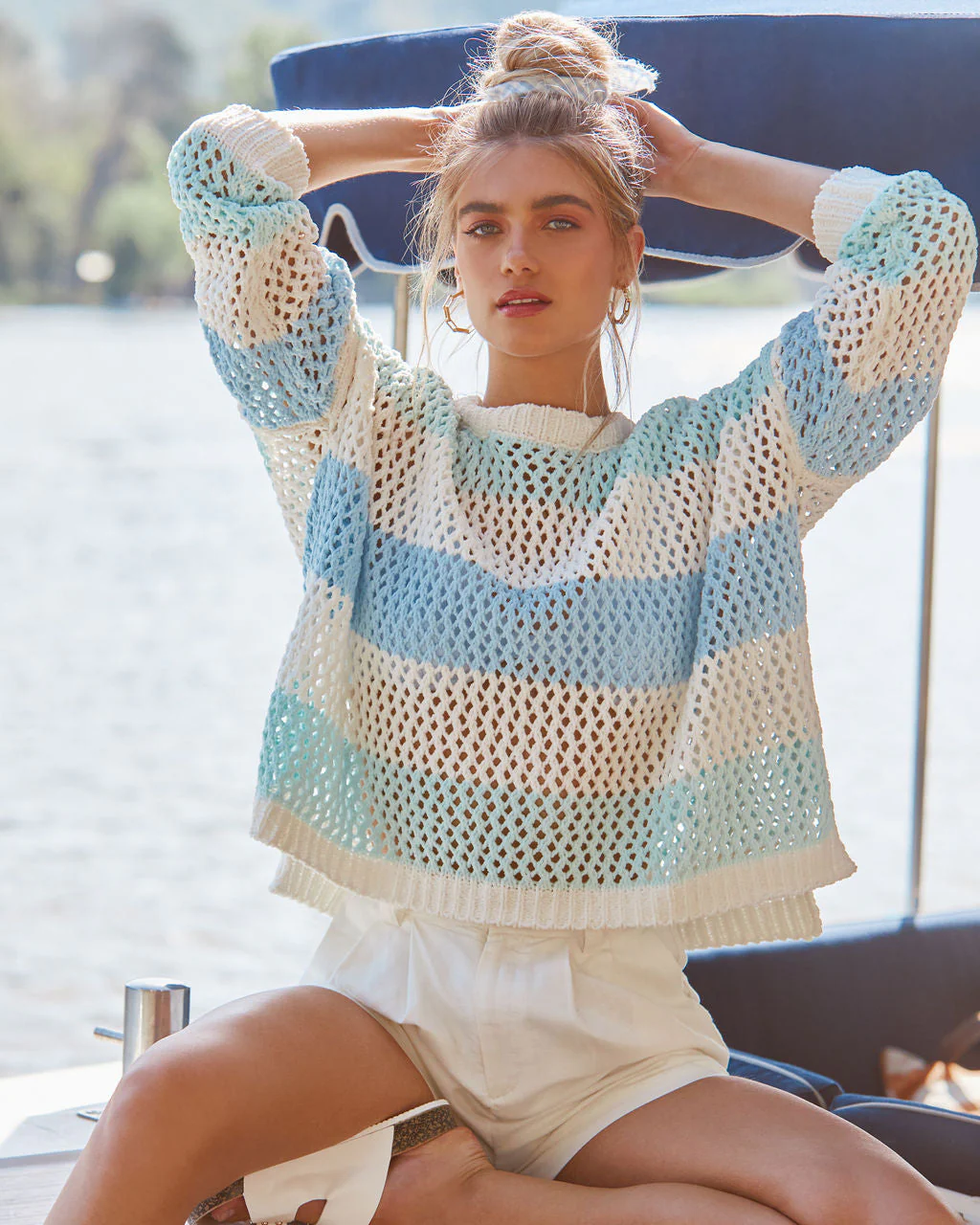 Augustus Knit Stripe Sweater - Image 2