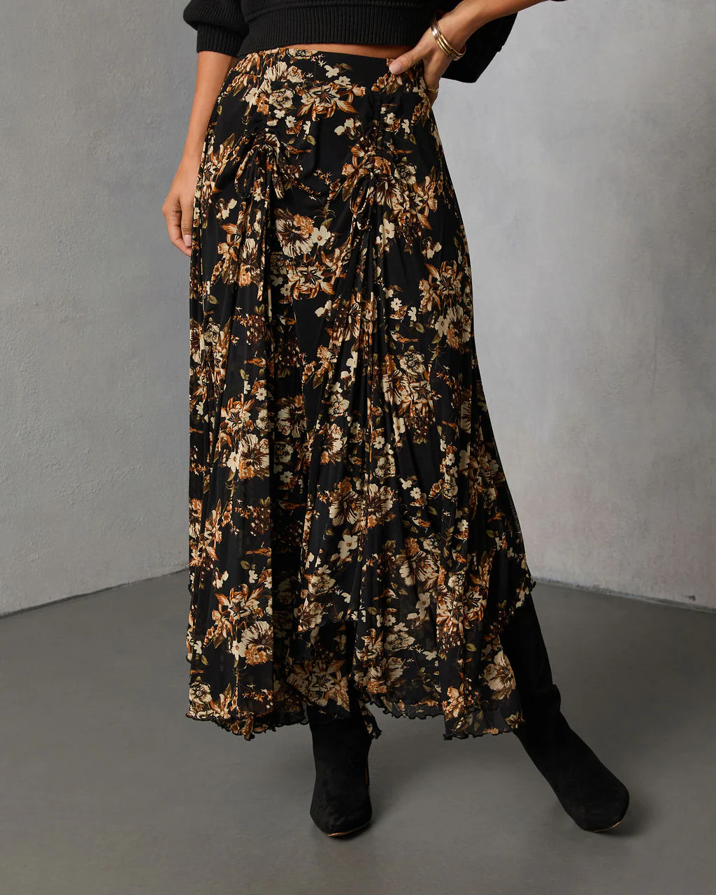 Autumn Fern Printed Midi Skirt - Image 2