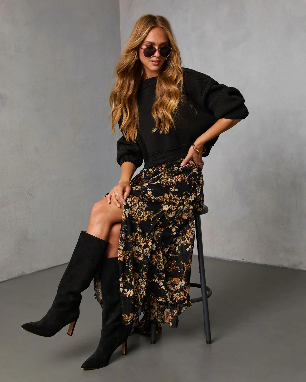 Autumn Fern Printed Midi Skirt - Image 6