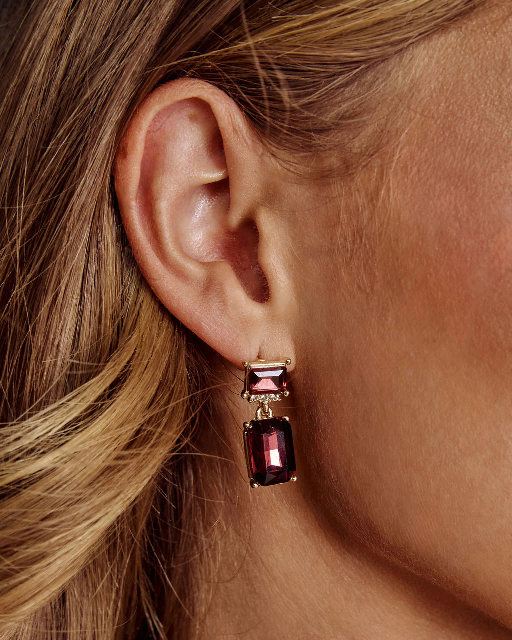 Autumn Glow Gemstone Drop Earrings - Image 3