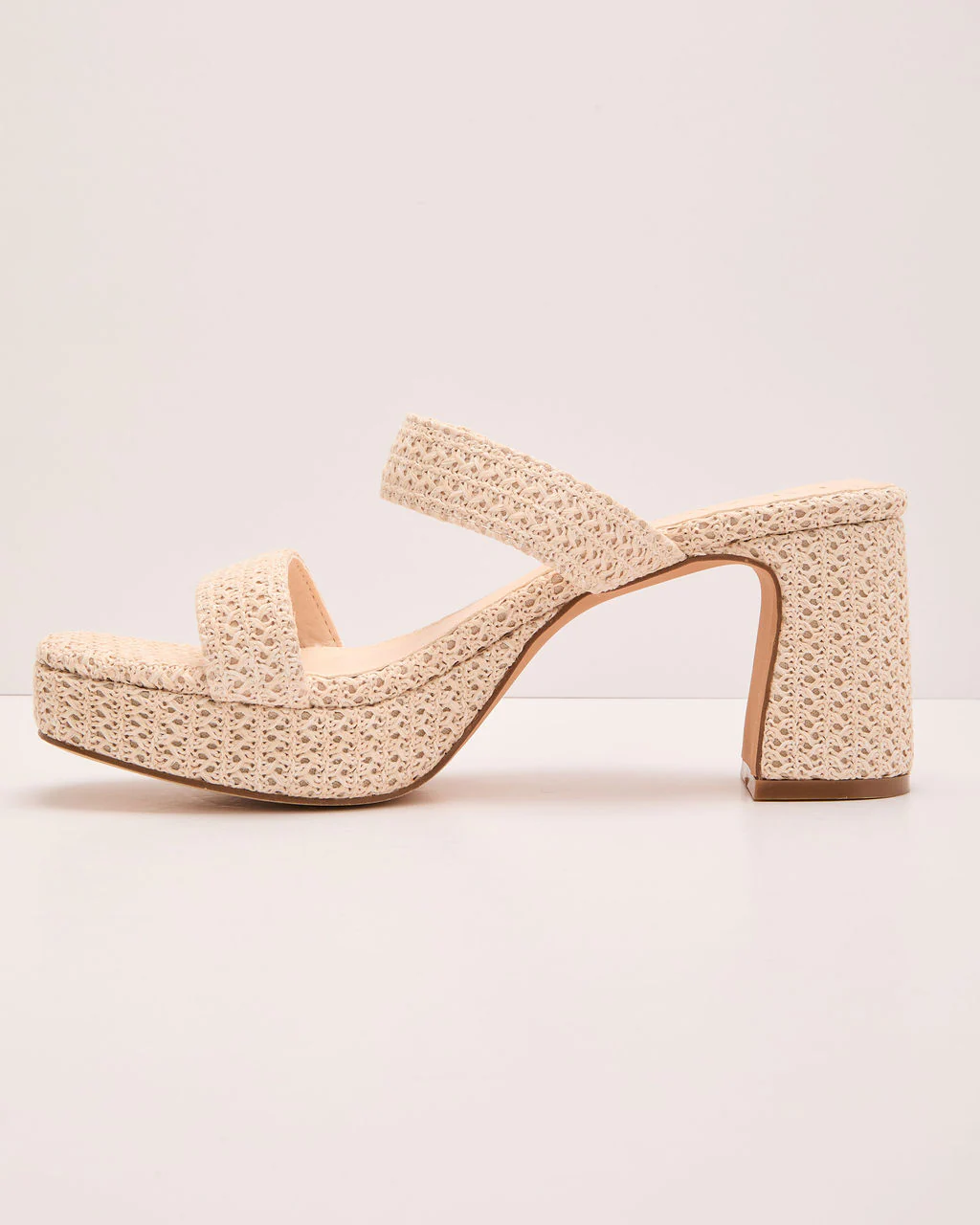 Azarie Raffia Heeled Sandals - Image 3