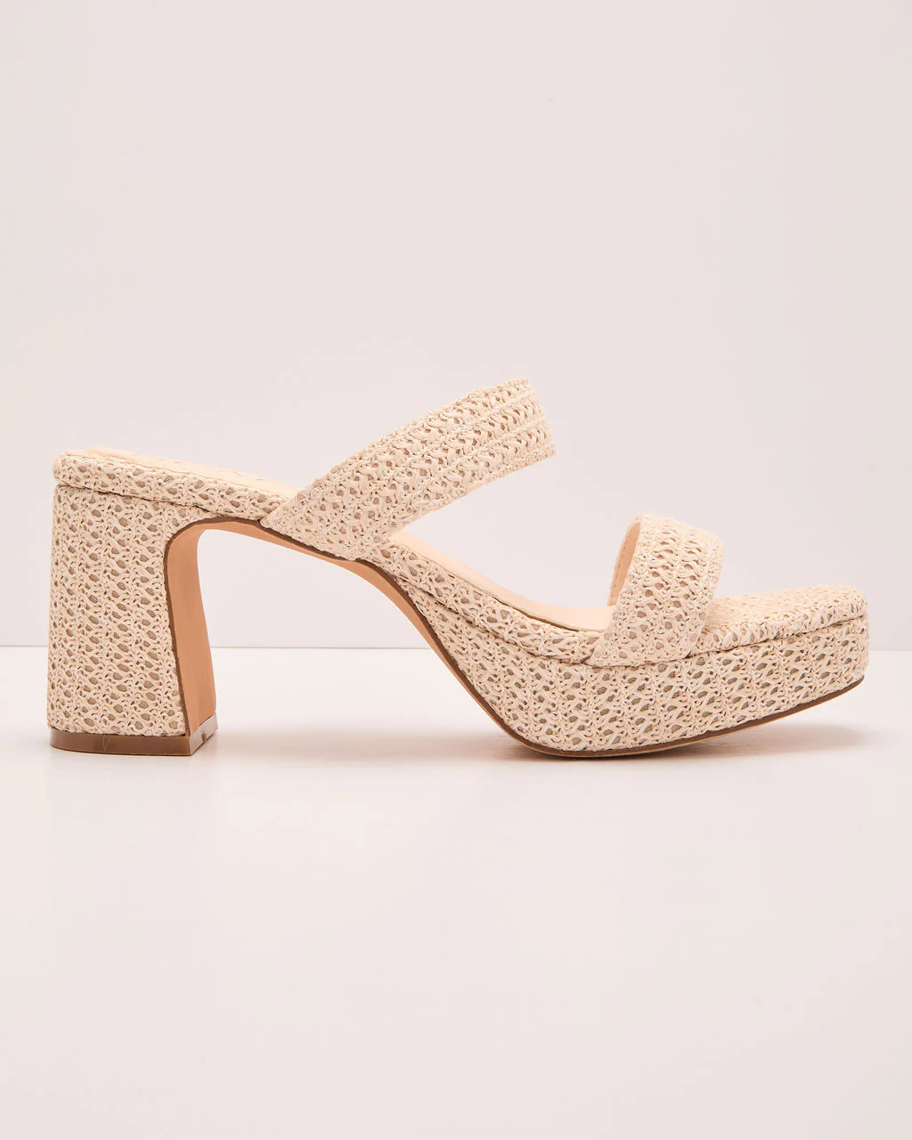 Azarie Raffia Heeled Sandals - Image 6