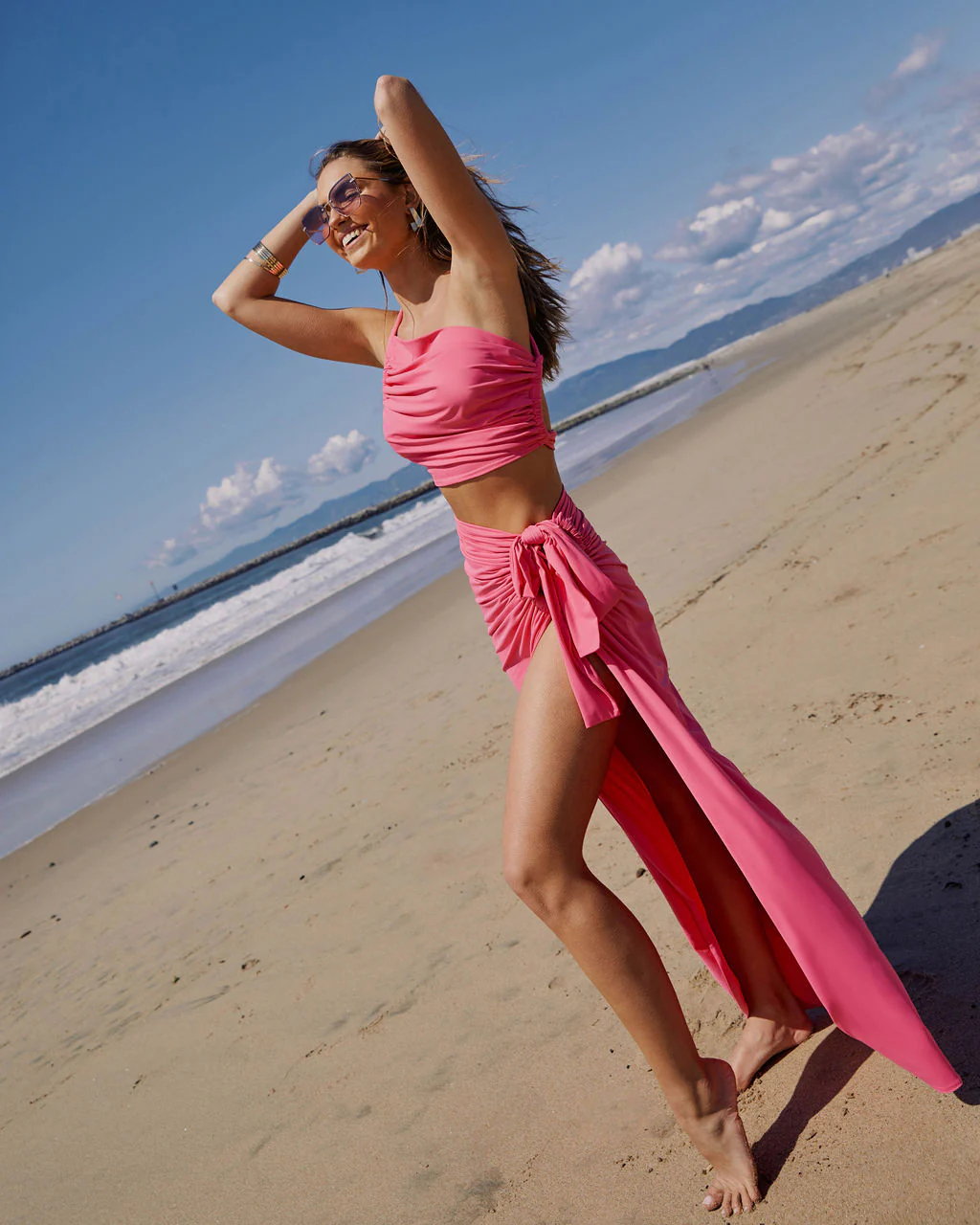 Bahamas One Shoulder Crop Top - Image 52