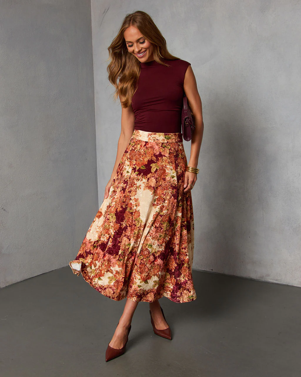 Bahia Bloom Printed Maxi Skirt - Image 5