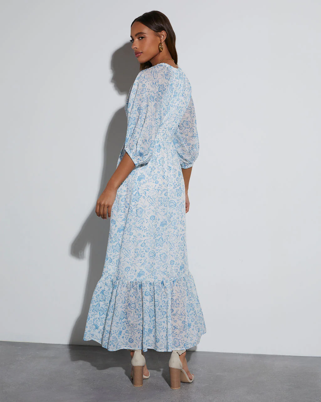 Bailey Long Sleeve Floral Maxi Dress - Image 3