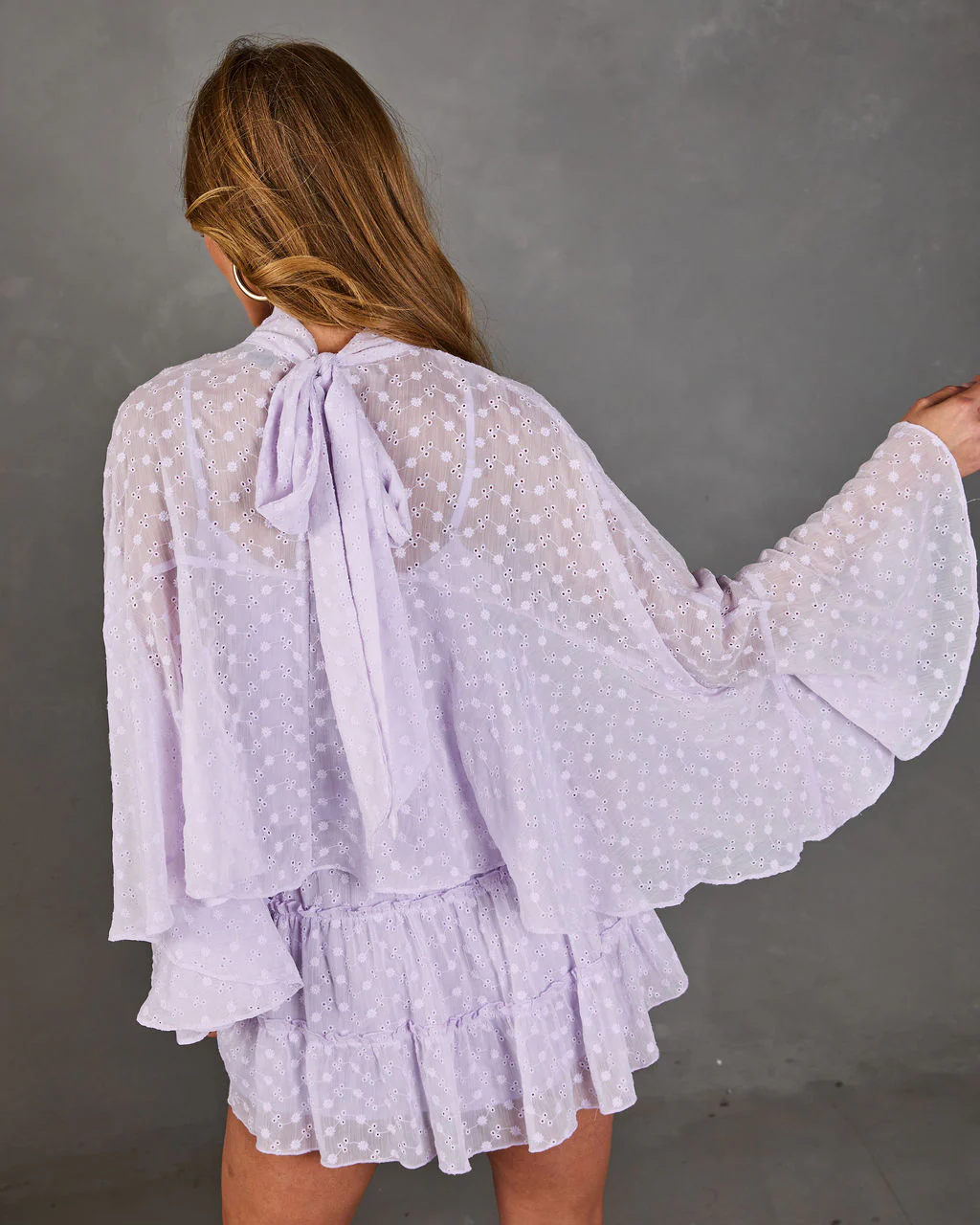 Balcony Breeze Floral Eyelet Blouse - Image 4