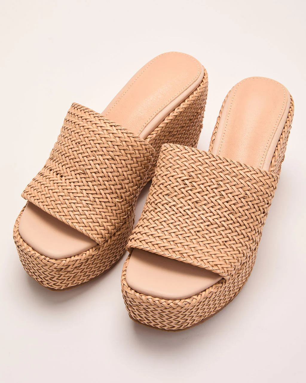 Bali Escape Platform Straw Heeled Sandals - Image 2