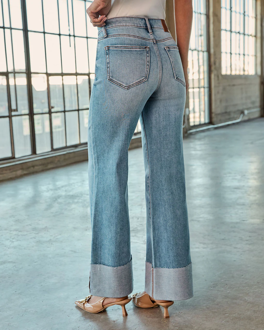 Baseline Super Stretch High Rise Flare Jeans - Image 4