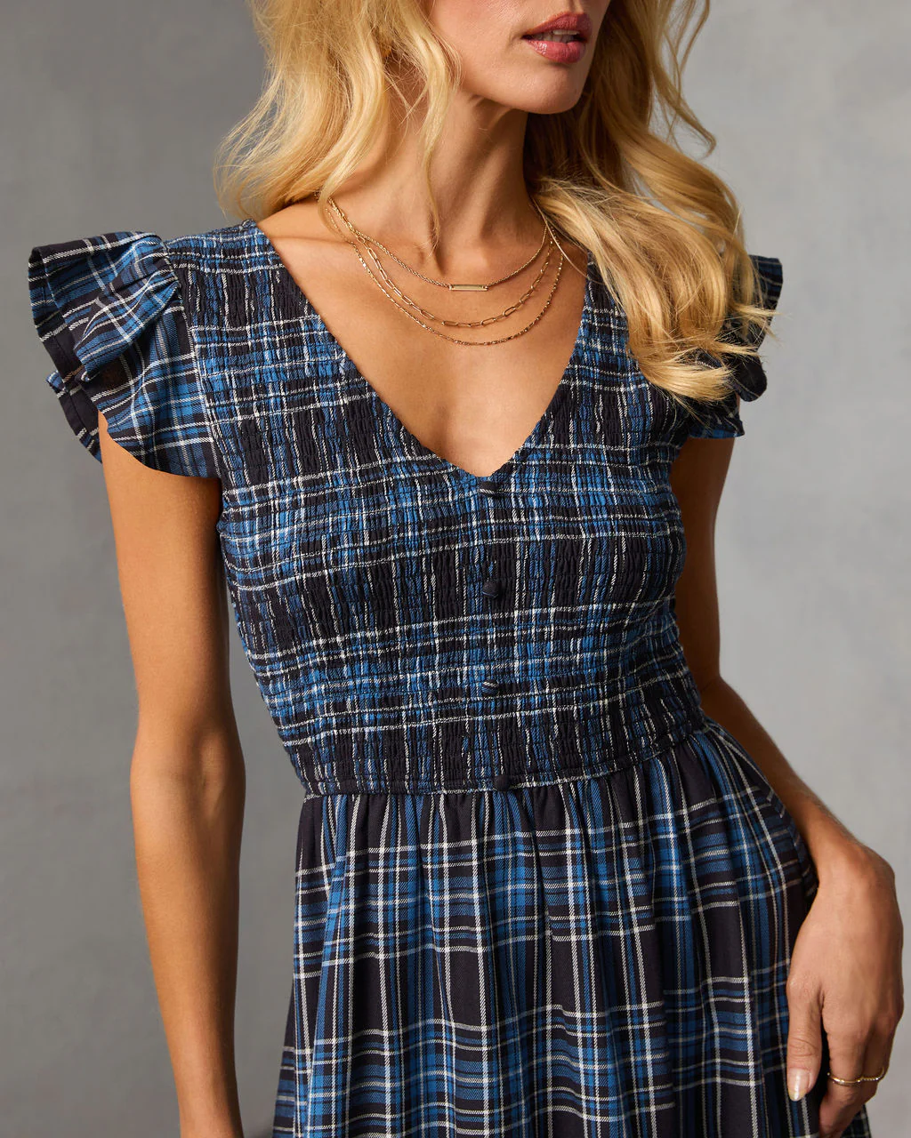 Bayberry Plaid Midi Dress - Image 2