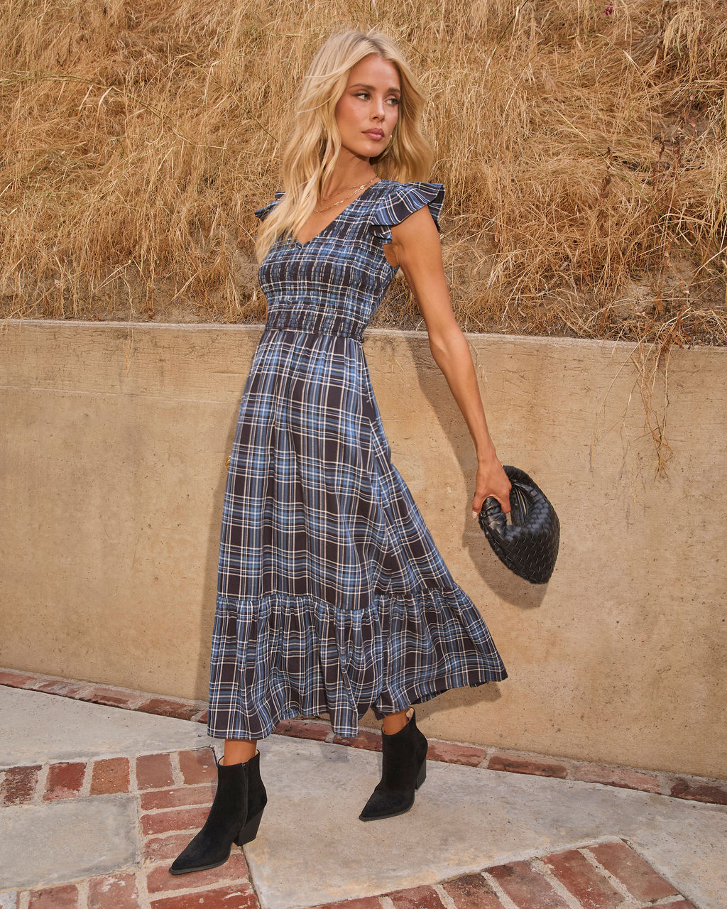 Bayberry Plaid Midi Dress - Image 3