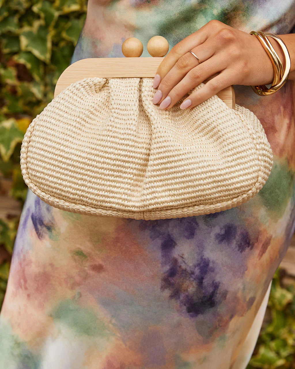 Beach Club Raffia Clutch - Image 4