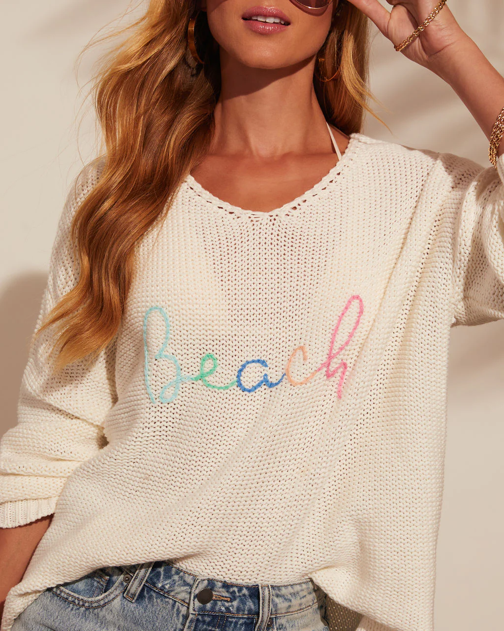 Beach Days Relaxed Pullover Sweater - Image 6
