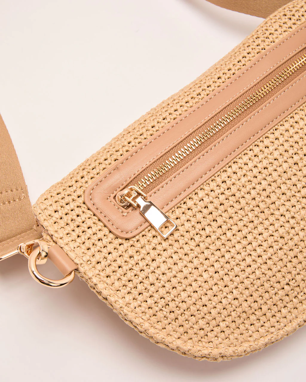 Beach Getaway Woven Straw Belt Bag - Image 5