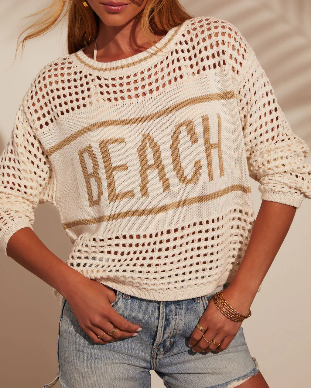 Beach Girl Woven Cover Up Sweater - Image 6