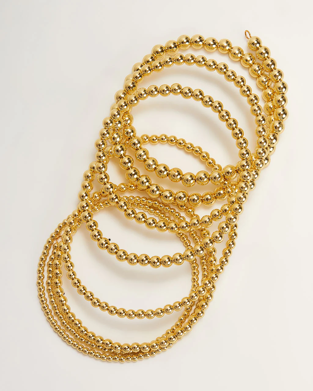 Beaded 18k Gold Plated Bangles - Image 2