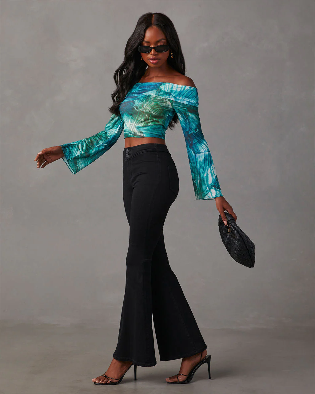 Becka Mesh Off The Shoulder Top - Image 3