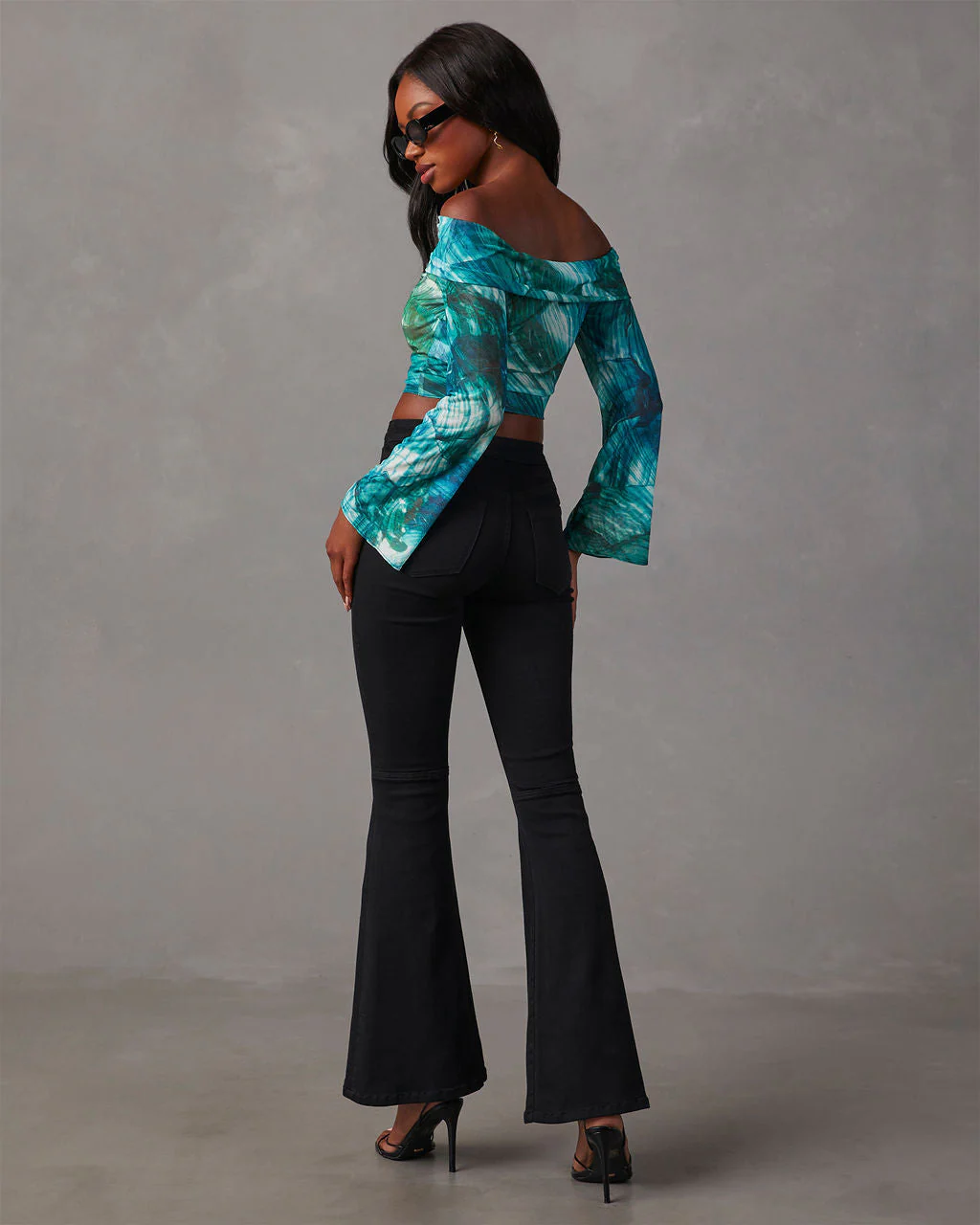 Becka Mesh Off The Shoulder Top - Image 4