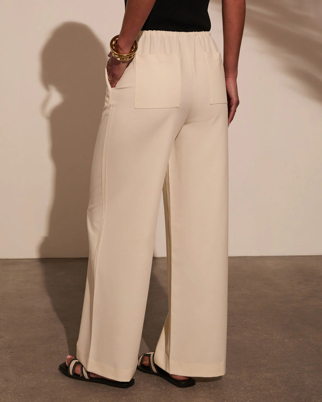 Before Daylight Wide Leg Waist Tie Pants - Image 4