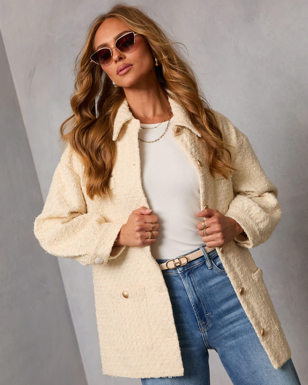 Begin Again Tweed Shirt Jacket - Image 6