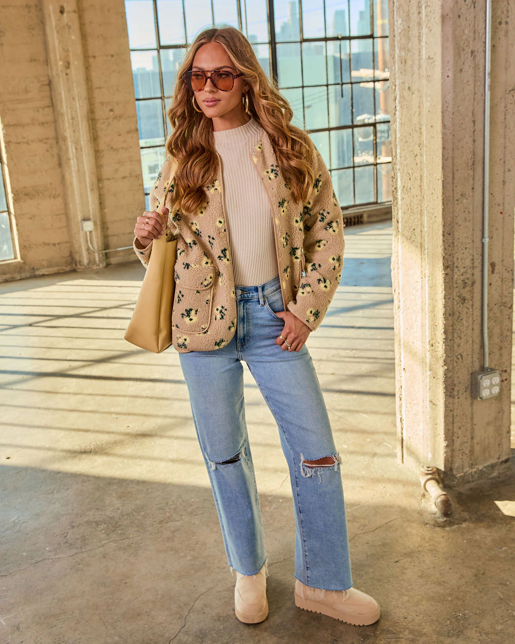 Belenda Print Fleece Jacket - Image 2