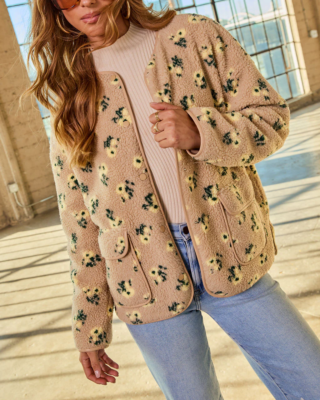 Belenda Print Fleece Jacket - Image 5