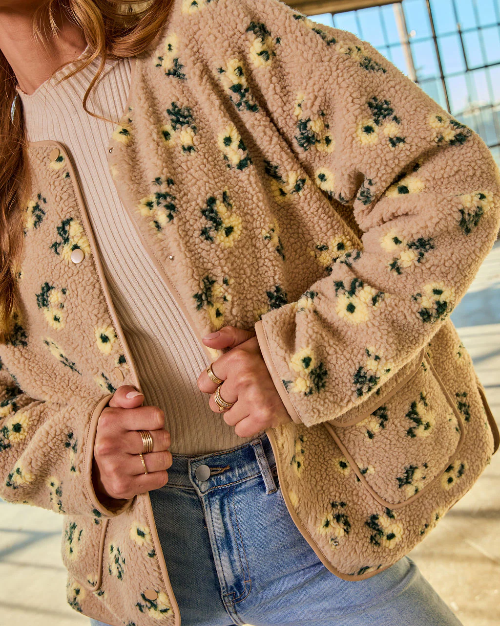 Belenda Print Fleece Jacket - Image 6