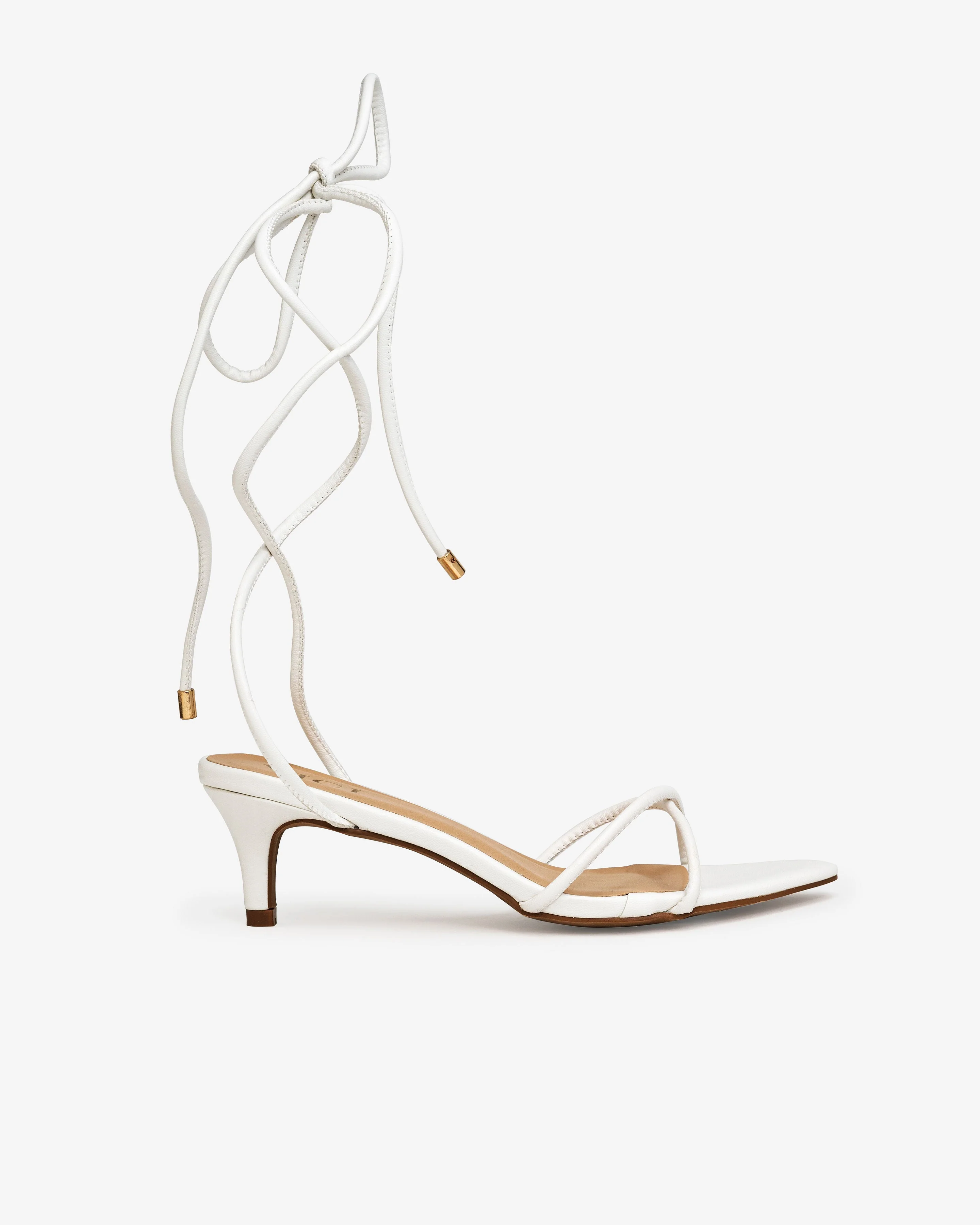 Bella Faux Leather Strappy Kitten Heel - Image 15