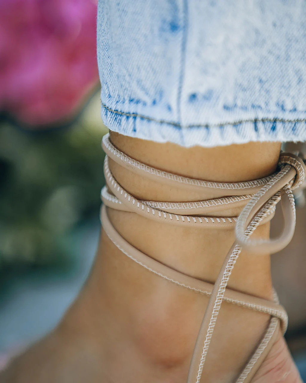 Bella Faux Leather Strappy Kitten Heel - Image 7