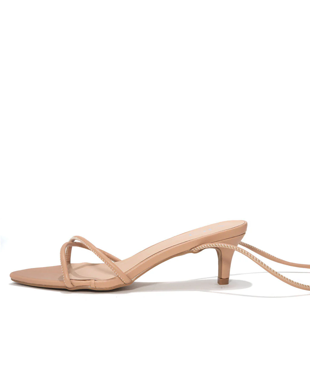Bella Faux Leather Strappy Kitten Heel - Image 9
