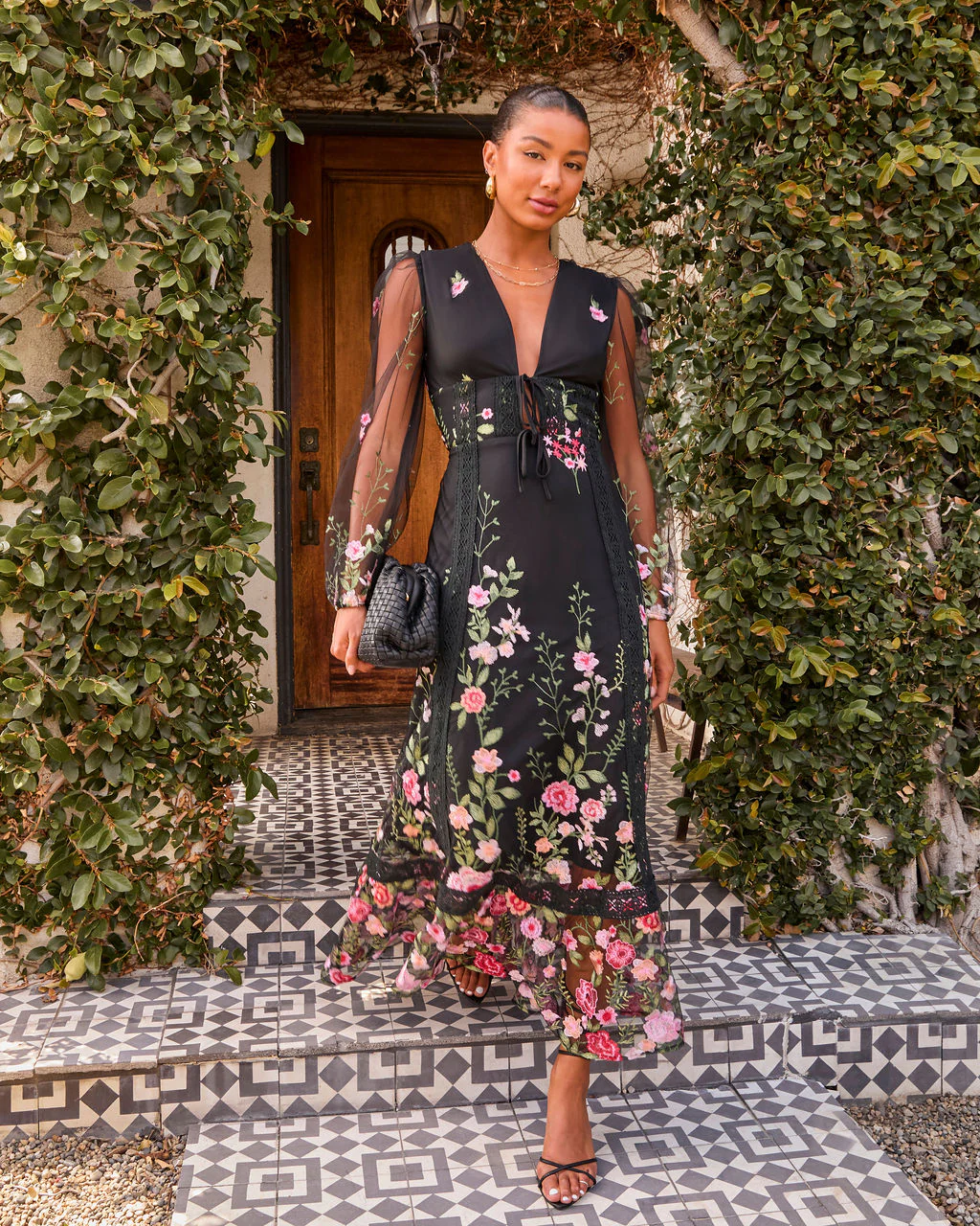 Beloved Bloom Embroidered Floral Maxi Dress - Image 5
