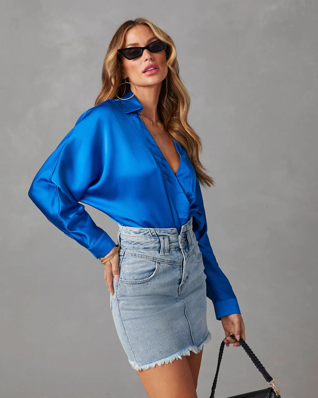 Bentley Biz Satin Long Sleeve Bodysuit - Image 4