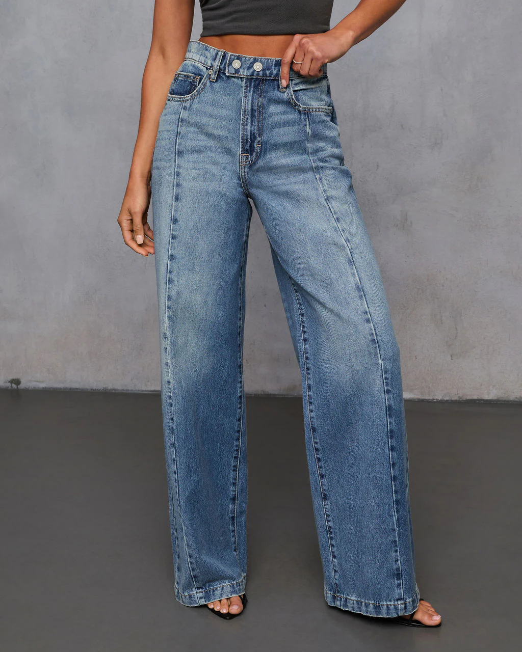 Beverly Rigid Wide Leg Jeans - Image 5