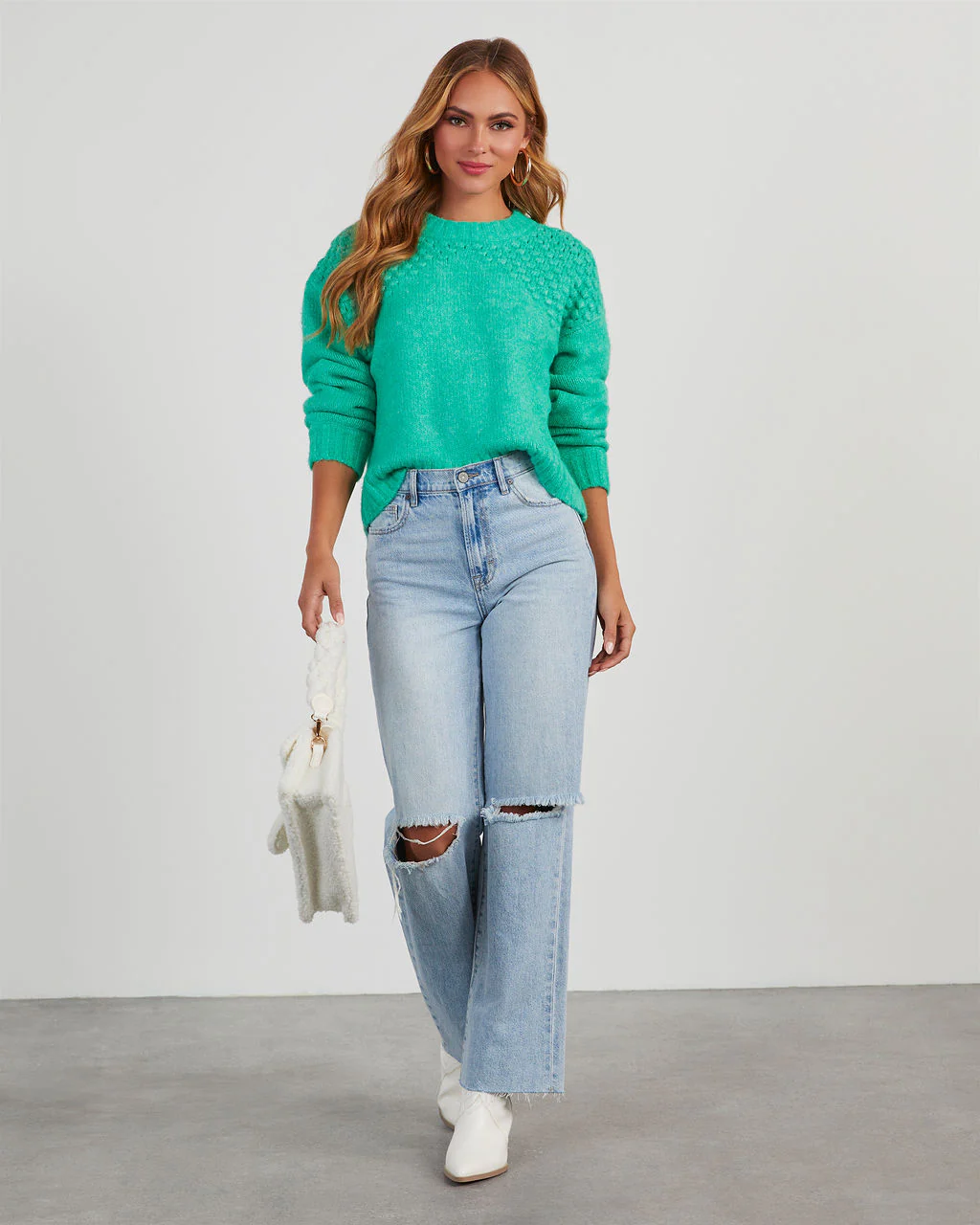 Billie Pom Crewneck Sweater - Image 2
