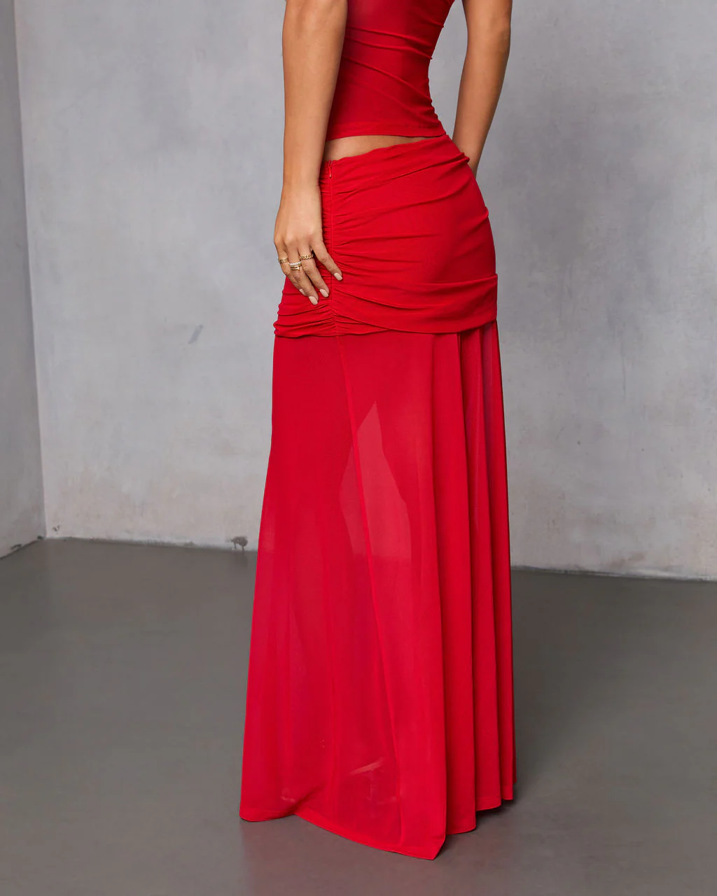 Bittersweet Crush Mesh Maxi Skirt - Image 4