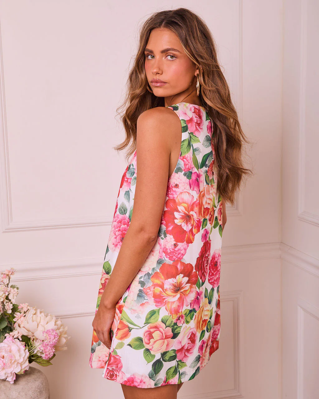 Bloom Heiress Floral Shift Mini Dress - Image 4