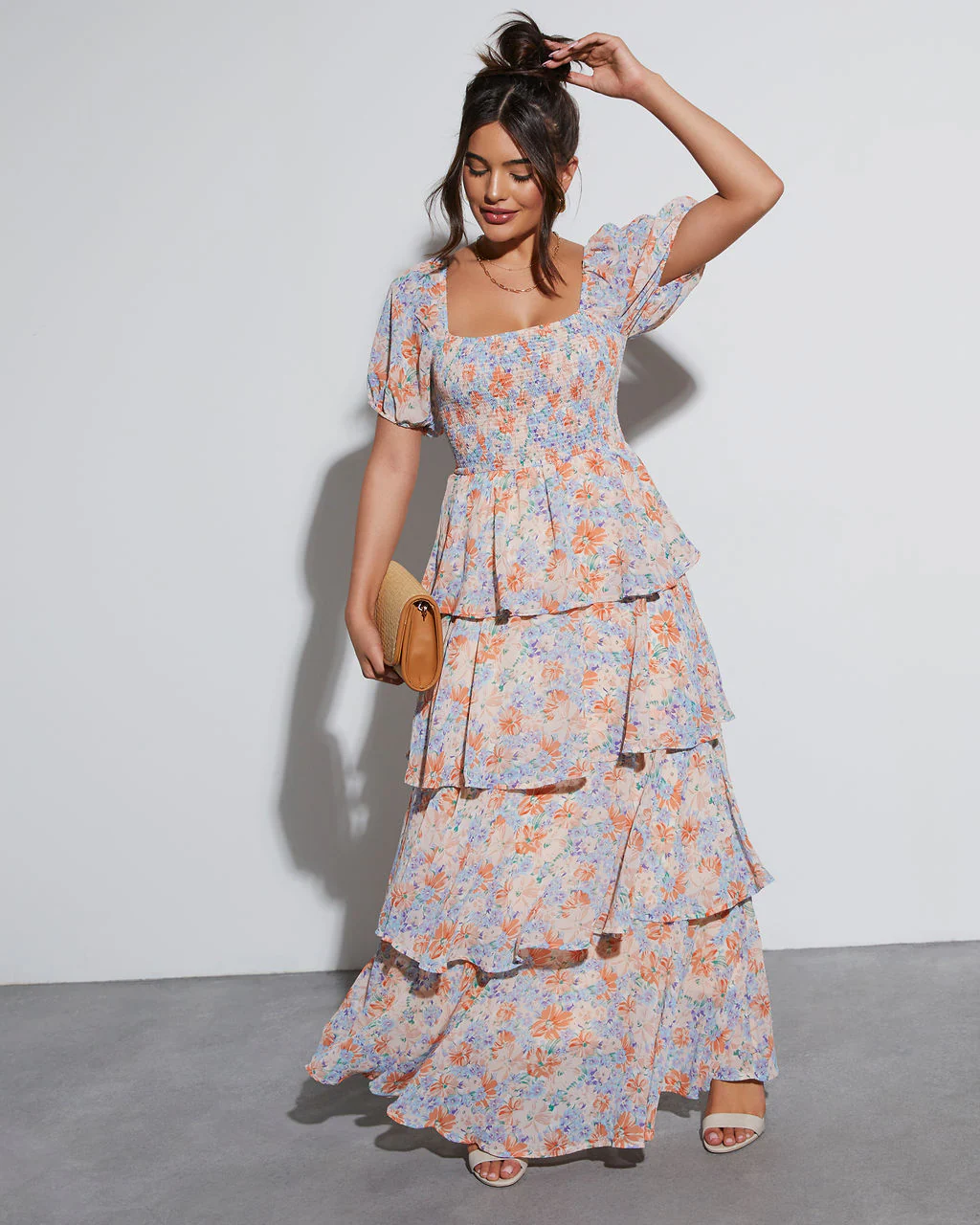Blooming Beauty Tiered Floral Maxi Dress - Image 2