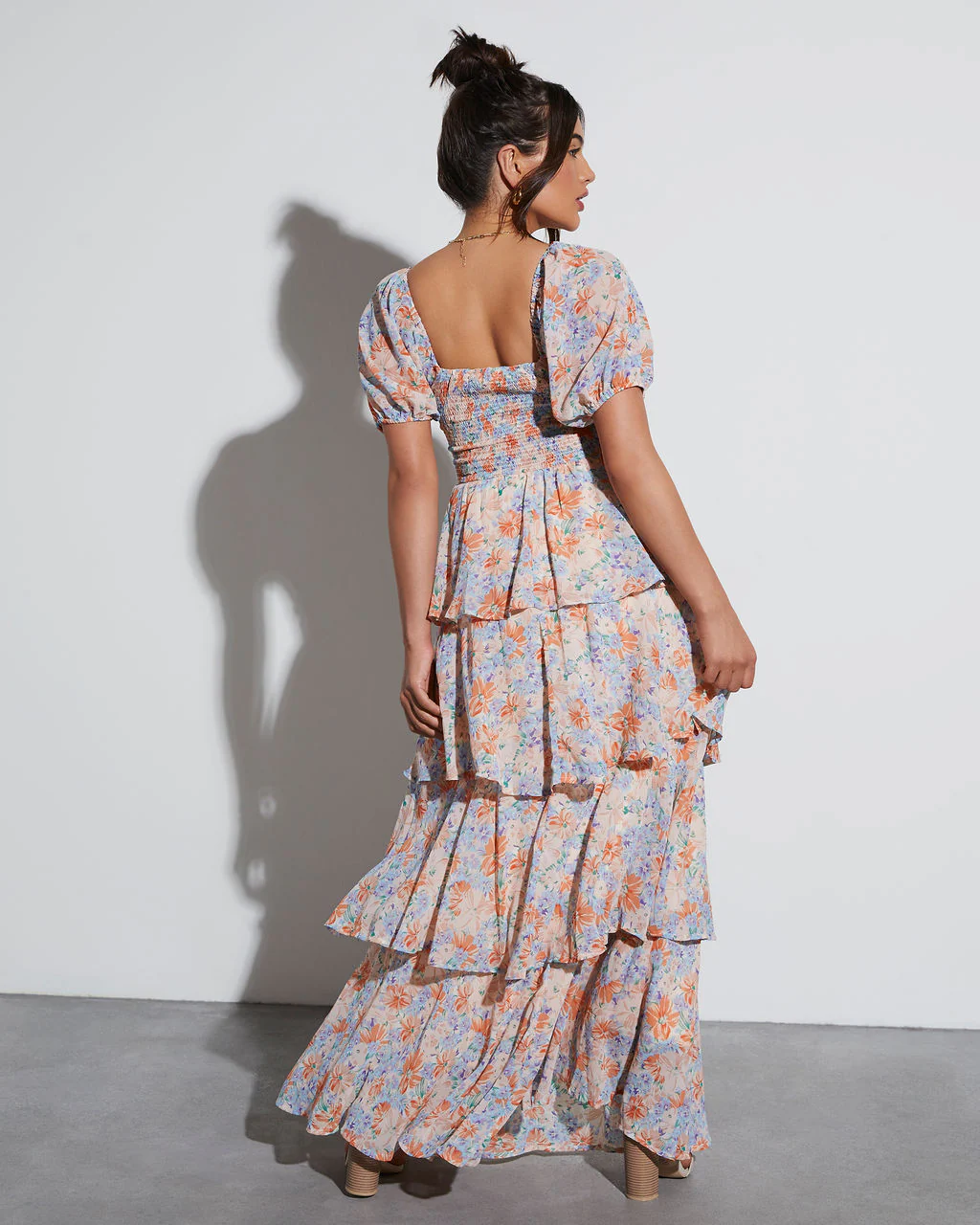 Blooming Beauty Tiered Floral Maxi Dress - Image 5