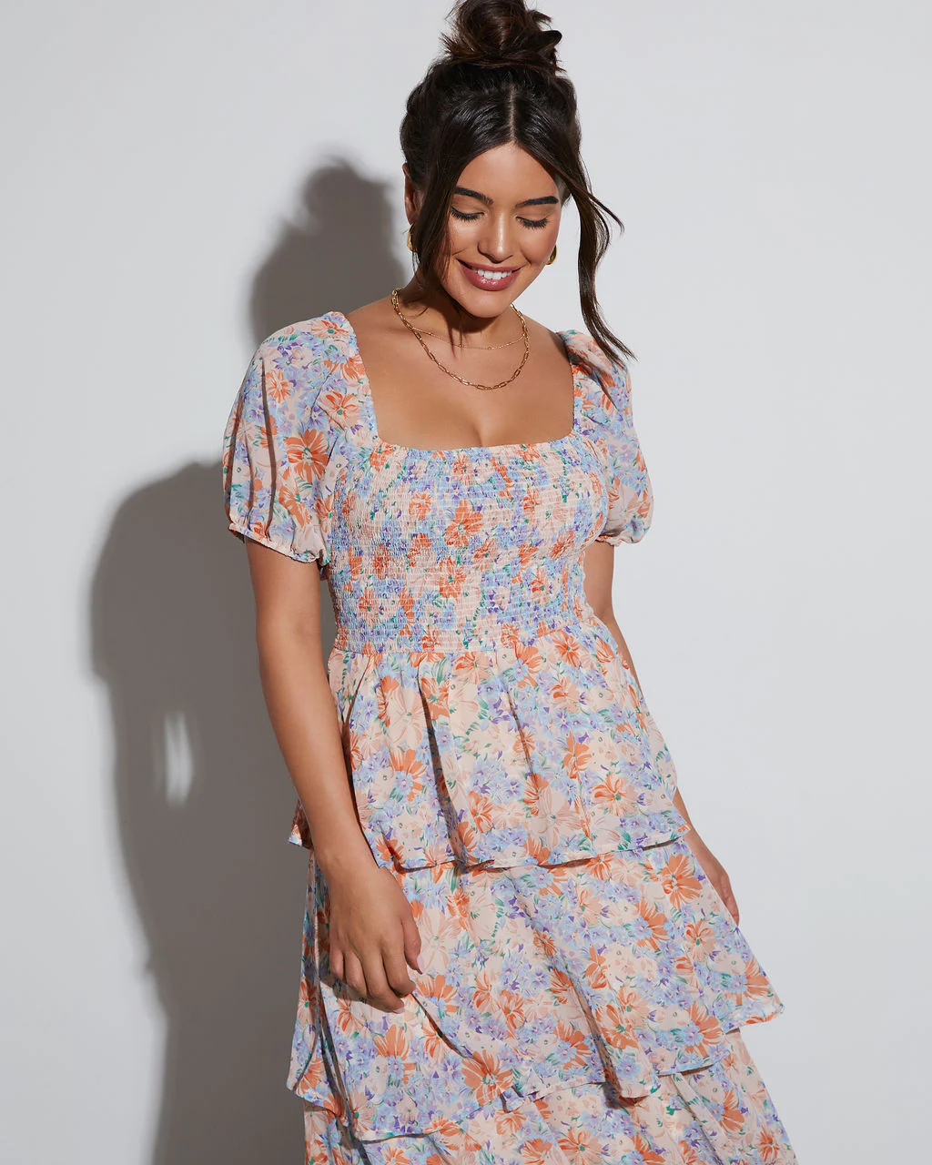 Blooming Beauty Tiered Floral Maxi Dress - Image 6