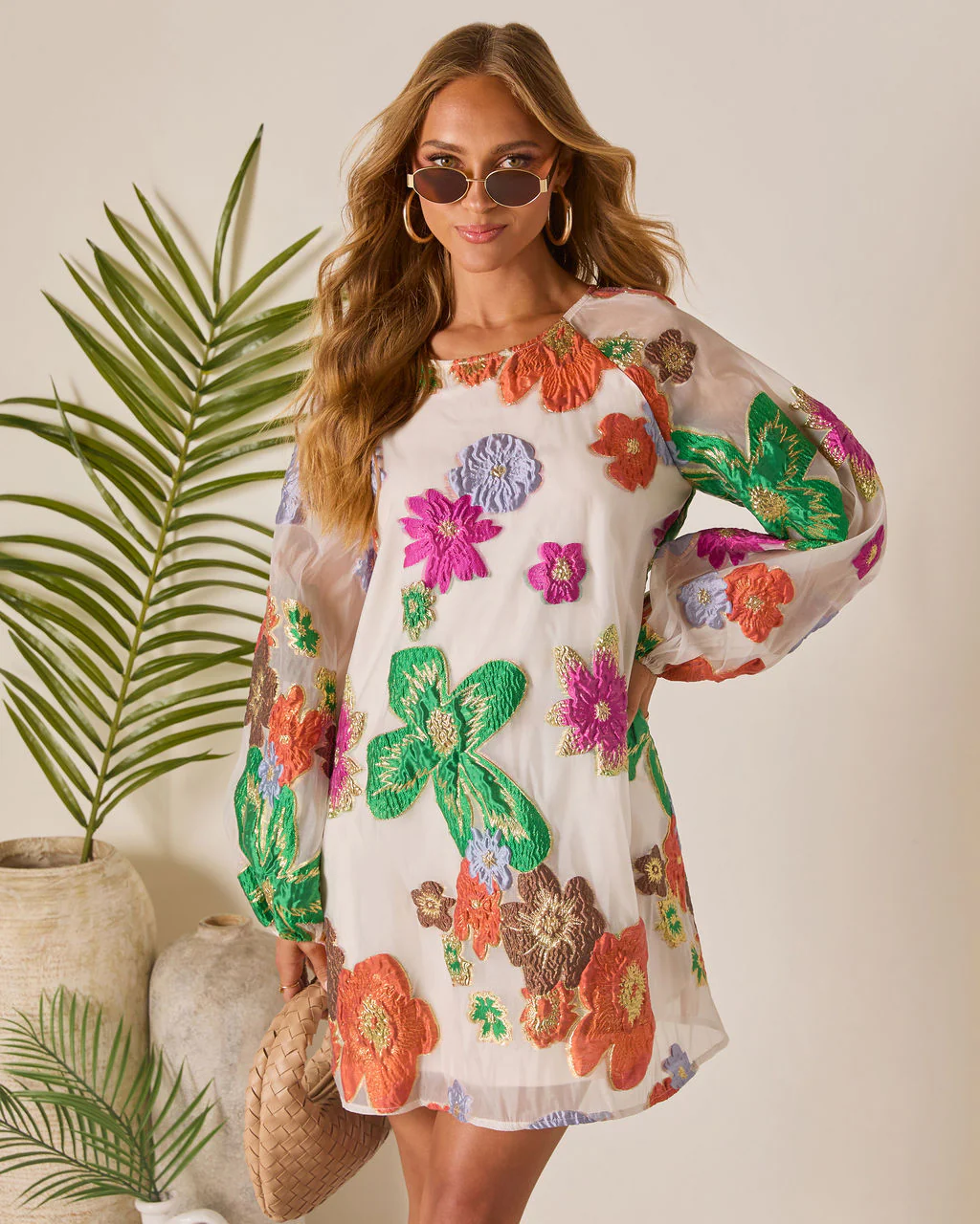 Bloomtide Shift Mini Dress - Image 2