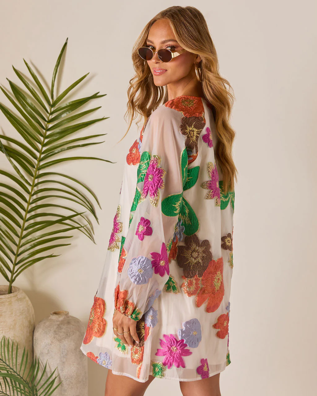 Bloomtide Shift Mini Dress - Image 4