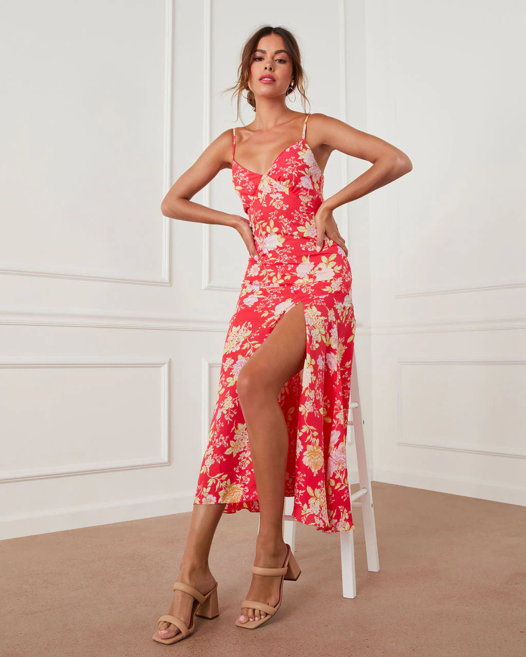 Blossoming Wildflower Midi Dress - Image 5
